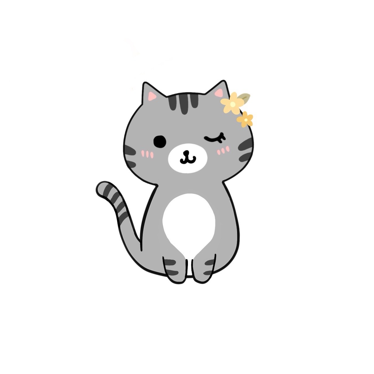 Clover the gray tabby